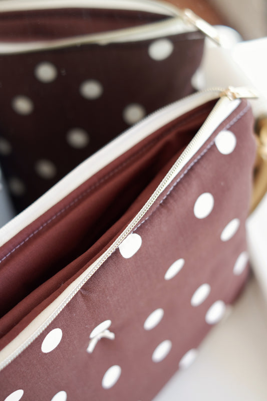 Chocolate Dots Laptop & Ipad Sleeve