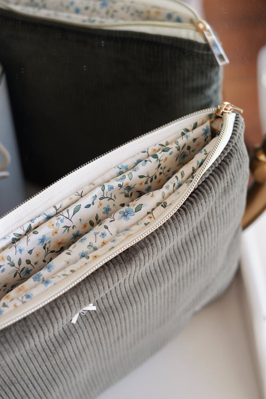 Green Corduroy Laptop & Ipad Sleeve