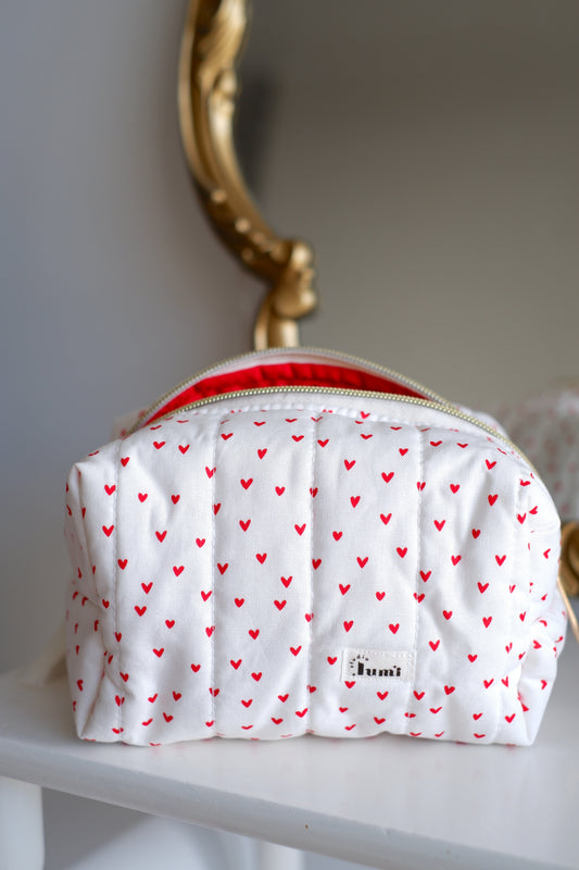 Red Hearts Carry All Pouch Classic Size