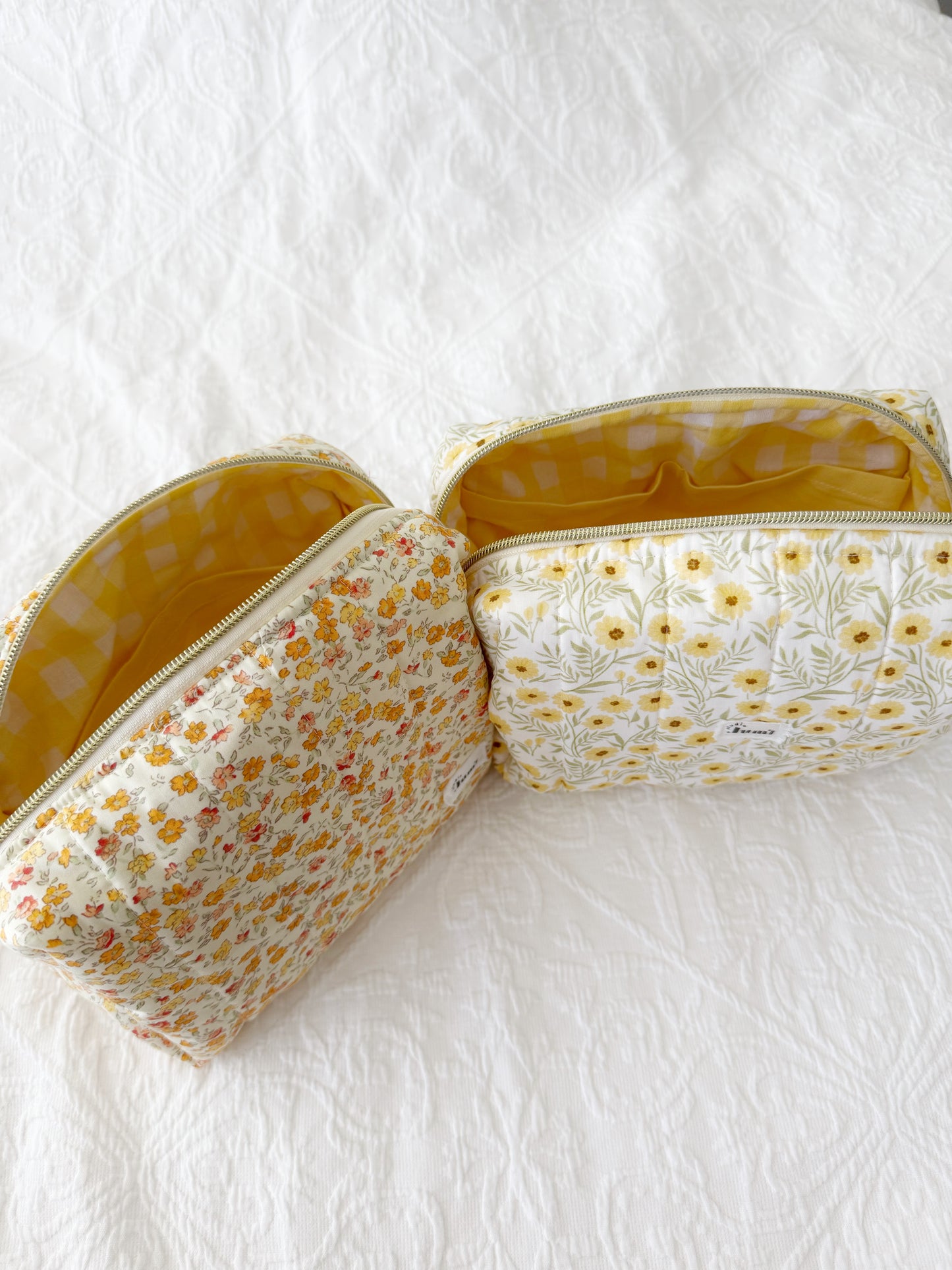 Yellow Sunflowers Carry All Pouch Deluxe Size