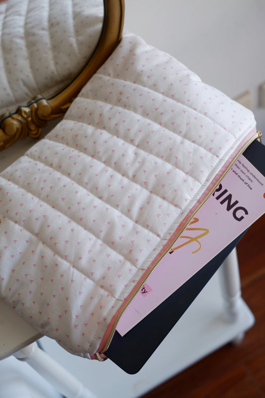 Pink Hearts Laptop & Ipad Sleeve