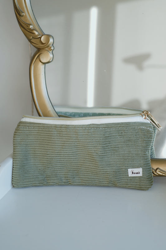 Green Flowers Pencil Case