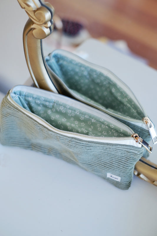 Green Flowers Pencil Case