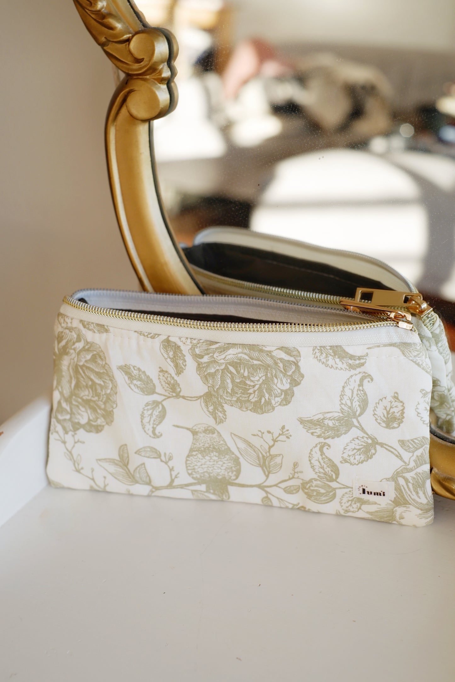 Green Paisley Pencil Case