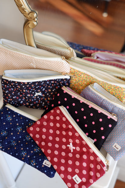 Red Hearts Pencil Case