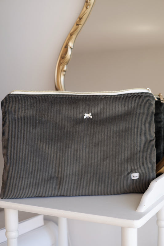 Green Corduroy Laptop & Ipad Sleeve