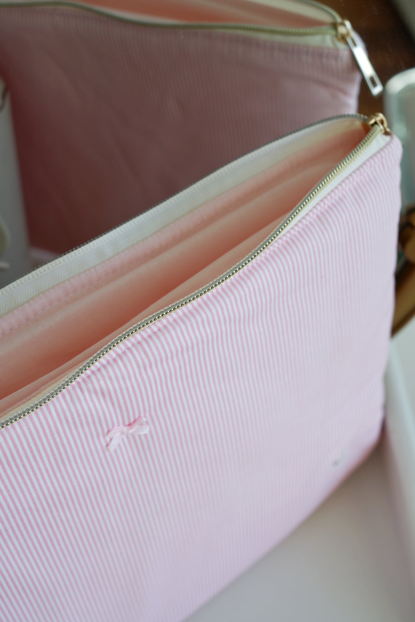 Pink Stripes Laptop & Ipad Sleeve