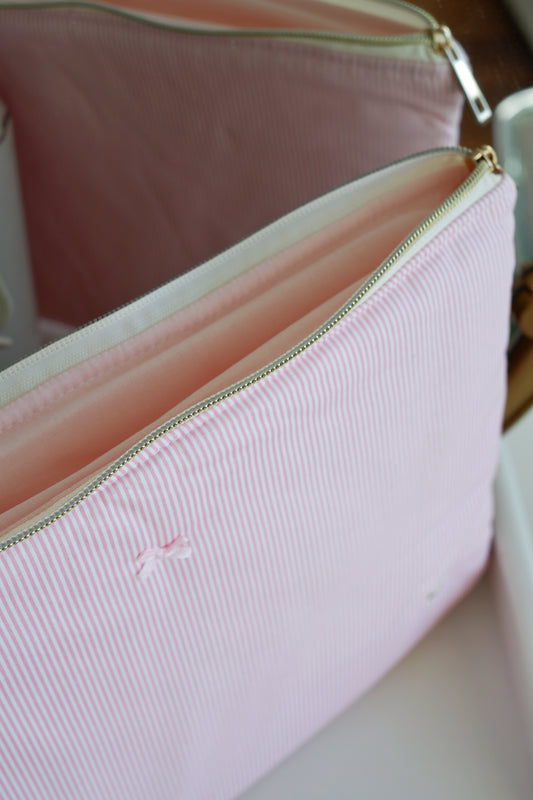 Pink Stripes Laptop & Ipad Sleeve