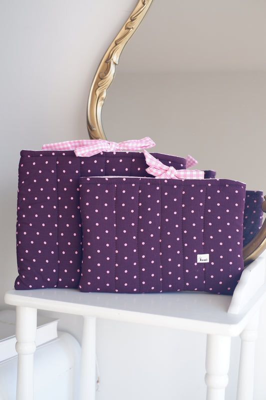 Pink Polkadots Book Sleeve