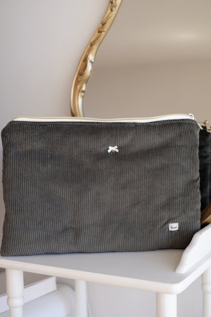 Green Corduroy Laptop & Ipad Sleeve