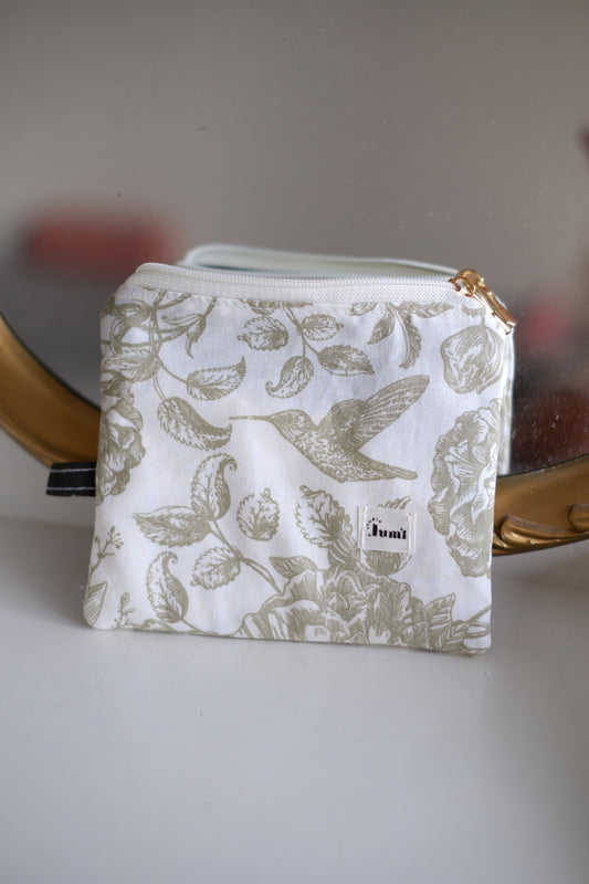 Green Paisley Keychain Wallet