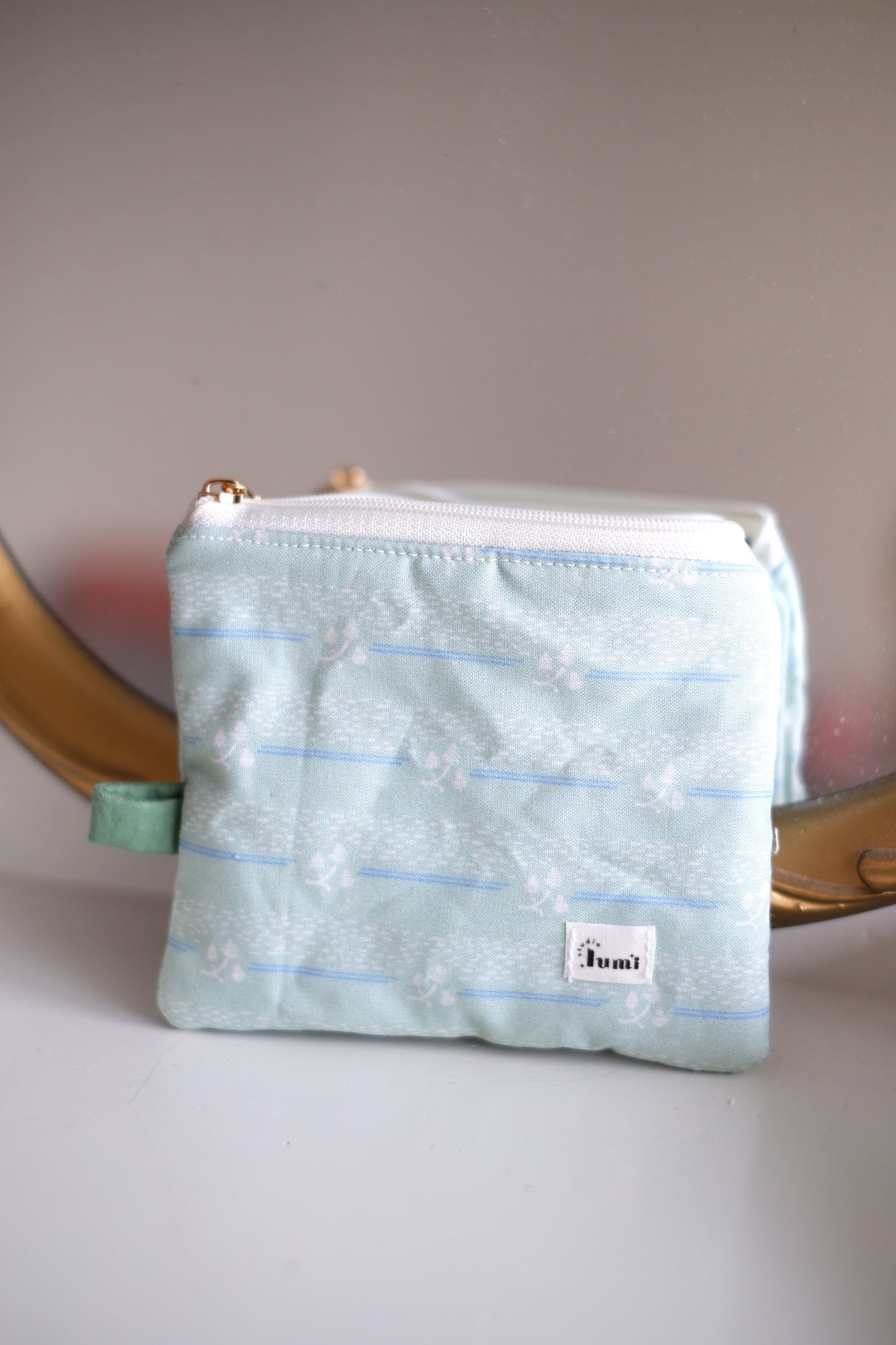 Green Victorian Keychain Wallet