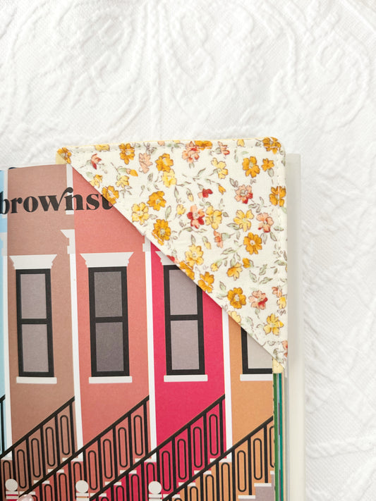 Yellow Flowers Corner Bookmark