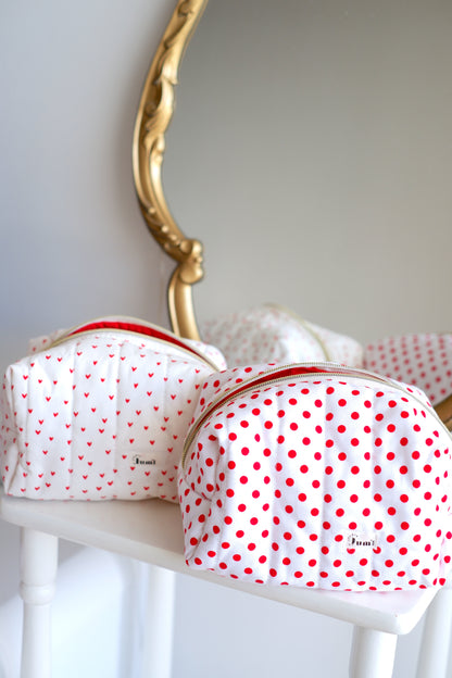 Red Hearts Carry All Pouch Classic Size