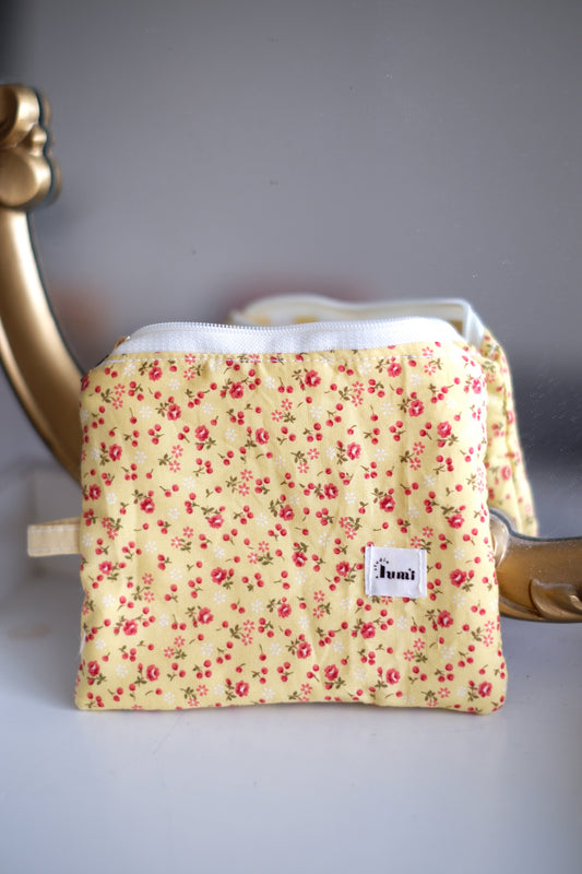 Yellow Cherries Keychain Wallet