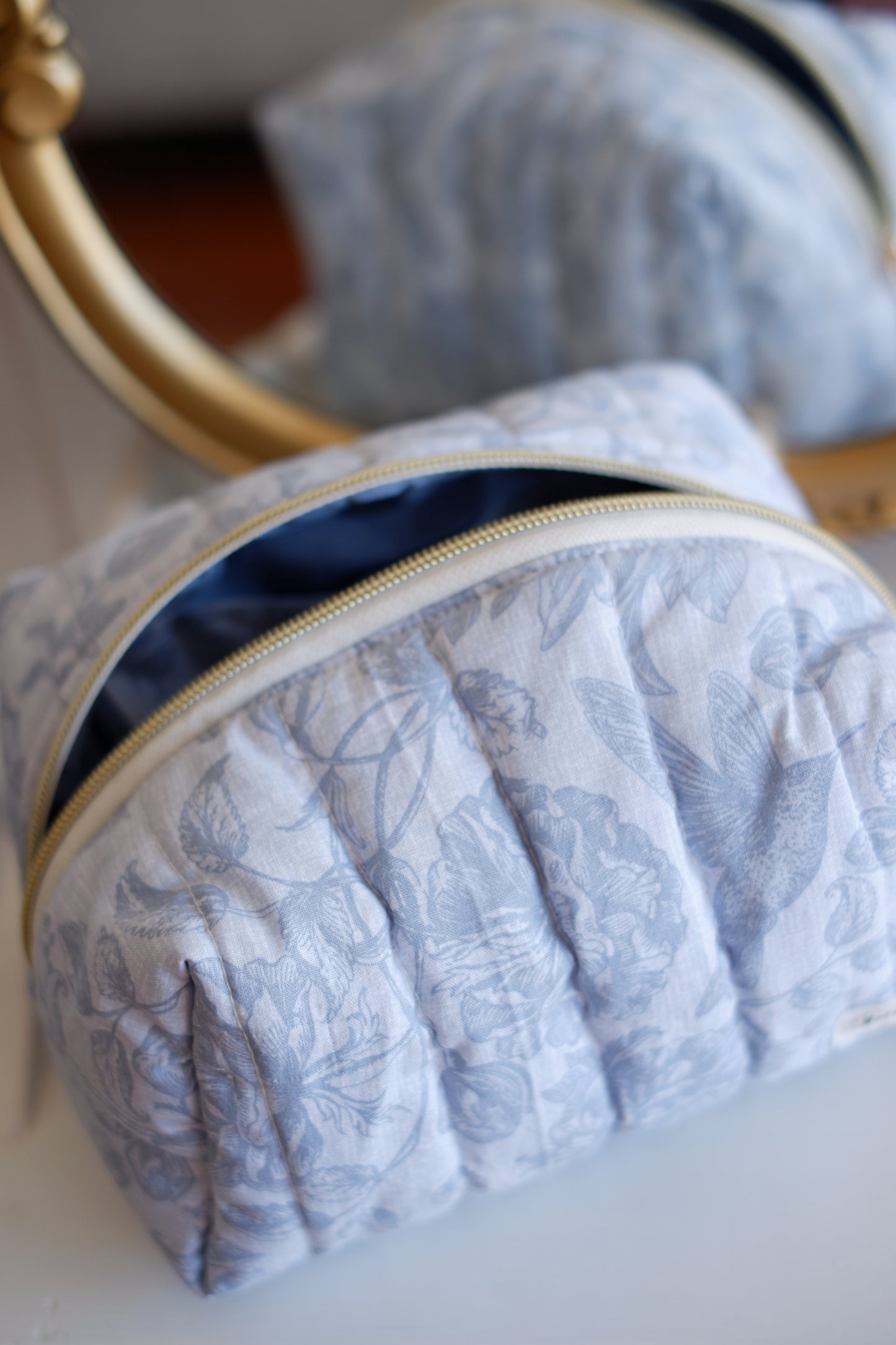 Blue Paisley Carry All Pouch Classic Size