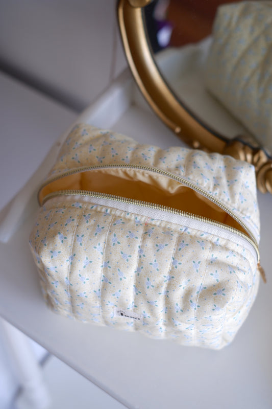 Butter Yellow Flowers Carry All Pouch Classic Size