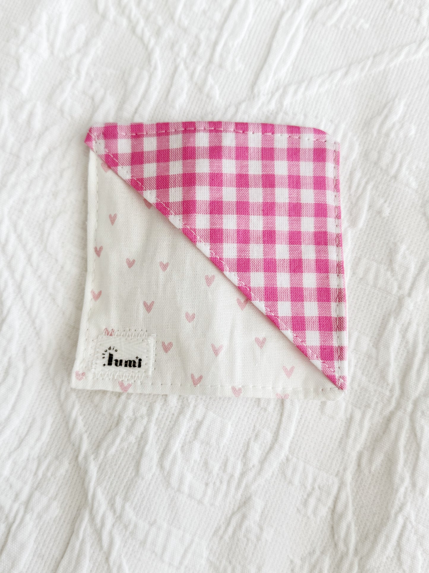 Pink Hearts Corner Bookmark