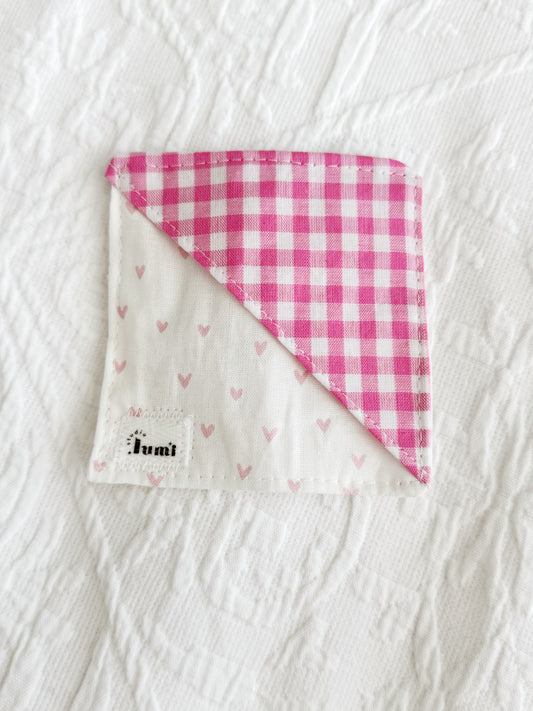 Pink Hearts Corner Bookmark