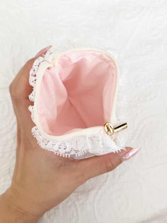 Pink Hearts Keychain Wallet