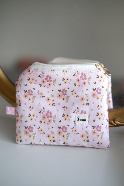 Vintage Flowers Keychain Wallet