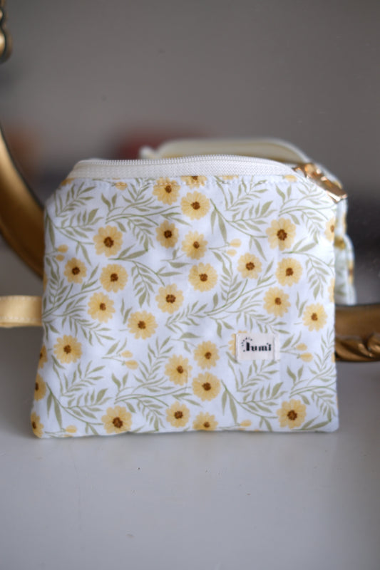 Yellow Sunflowers Keychain Wallet