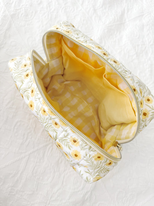 Yellow Sunflowers Carry All Pouch Deluxe Size