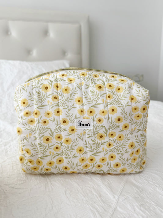 Yellow Sunflowers Carry All Pouch Deluxe Size